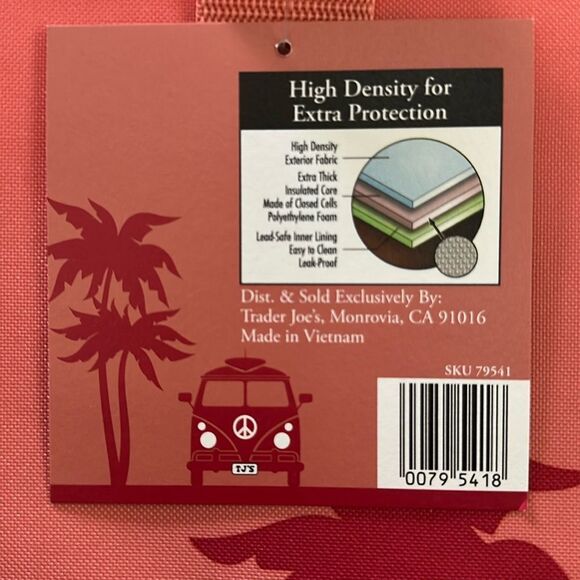 Trader Joe’s Insulated Grocery Bag Limited Edition 8 Gallon Peach Orange - Picture 5 of 11